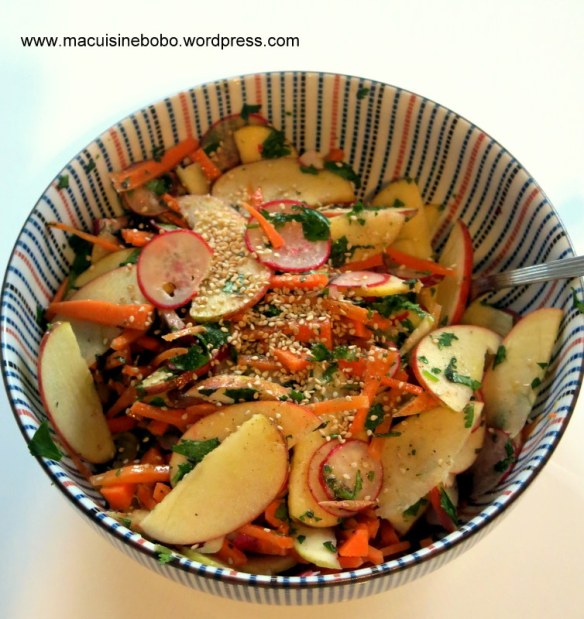 salade pommes carottes sésame_cuisine bobo